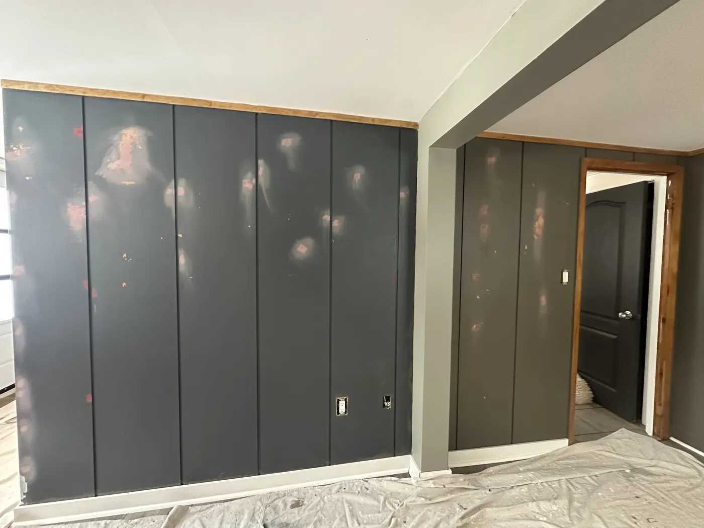 Cabinet refinishing detail shot, North Bay